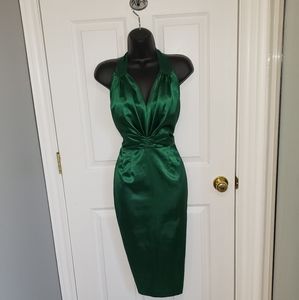 Vinatge style Emerald green cocktail dress
